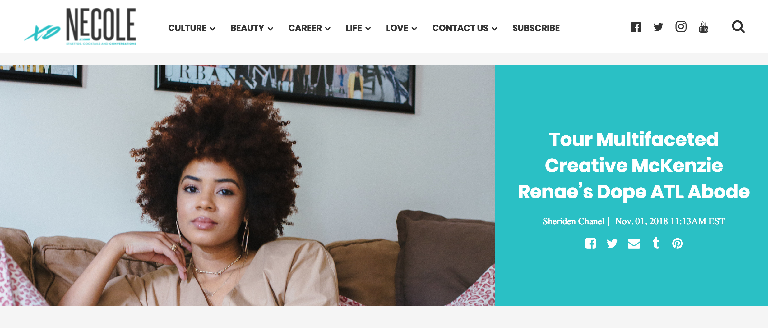 My Home Feature on xoNecole